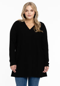 Pullover mit V-AusschnittPullover V-neck - black - #1