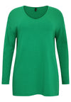 Pull mit V-Ausschnitt KaschmirPull v-neck cashmere - green - #4