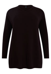 Pull mit V-Ausschnitt KaschmirPull v-neck cashmere - brown - #4