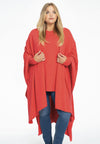 Poncho cashmere - light red - #2