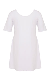 Tunic wide bottom VISCOSE - white - #3