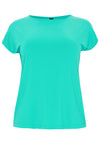 T-shirt cap sleeves DOLCE - turquoise - #4