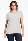 T-shirt cap sleeves DOLCE - ecru - #2