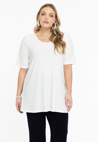 T-shirt ausgestellt DOLCETunic flare DOLCE - ecru - #1