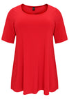 T-shirt ausgestellt DOLCETunic flare DOLCE - red - #4
