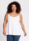 Singlet spaghetti A-line VISCOSE - white - #1
