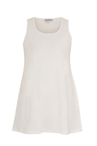 Singlet flare COTTON - white - #4