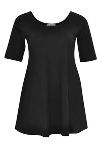 Tunic wide bottom COTTON - black - #4