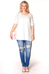 Tunic flare short sl COTTONTunic flare COTTON - ecru - #2
