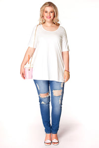 Tunic flare short sl COTTONTunic flare COTTON - ecru - #2