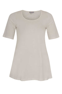 Tunic flare short sl COTTONTunic flare COTTON - ecru - #4