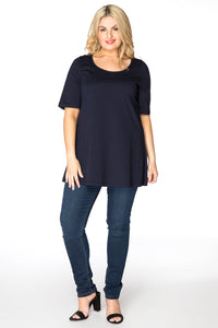 Tunic flare short sl COTTONTunic flare COTTON - blue - #2