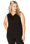 Top waterfall neck DOLCE - black - #1