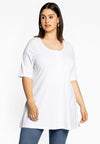 Tunic flare fit COTTON - white