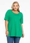Tunic flare fit COTTON - green