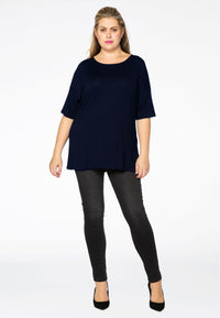 T-Shirt wide short sl VI/EAT-shirt VISCOSE - blue - #2