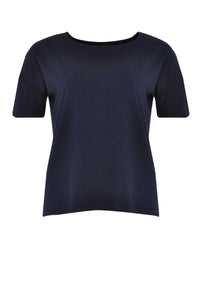 T-Shirt wide short sl VI/EAT-shirt VISCOSE - blue - #4