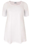Tunic wide bottom COTTON - white - #4
