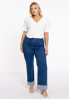 T-shirt v-neck DOLCE - white