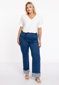 T-shirt doppelt V-Ausschnitt DolceT-shirt v-neck DOLCE - white - #1