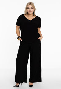 T-shirt doppelt V-Ausschnitt DolceT-shirt v-neck DOLCE - black - #2
