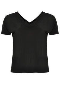 T-shirt doppelt V-Ausschnitt DolceT-shirt v-neck DOLCE - black - #3