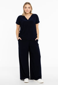 T-shirt doppelt V-Ausschnitt DolceT-shirt v-neck DOLCE - blue - #2