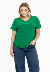 T-shirt doppelt V-Ausschnitt DolceT-shirt v-neck DOLCE - green - #1