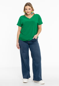 T-shirt doppelt V-Ausschnitt DolceT-shirt v-neck DOLCE - green - #2