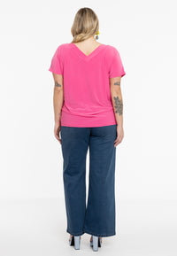 T-shirt doppelt V-Ausschnitt DolceT-shirt v-neck DOLCE - pink - #3