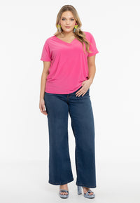 T-shirt doppelt V-Ausschnitt DolceT-shirt v-neck DOLCE - pink - #2