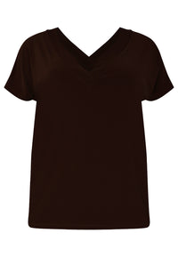 T-shirt doppelt V-Ausschnitt DolceT-shirt v-neck DOLCE - brown - #2