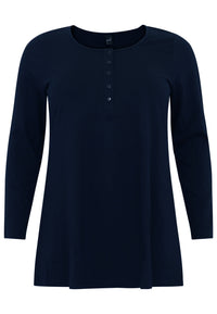 Tunic flare buttons COTTON - blue - #2