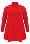 Tunic with col wide bottom - red - #4