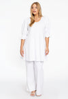 Trousers long COTTON - white