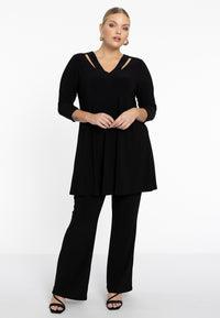 Trousers bootleg DOLCE - black - #1