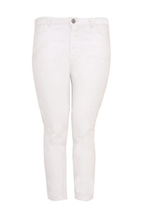 Jeans 7/8 leg zipper - white - #3