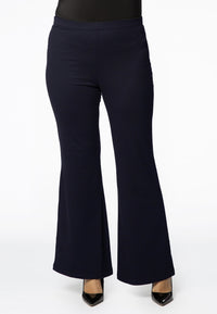 Boot-cut pants INTERLOCK - blue - #2