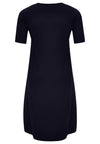 Langes Kleid mit kurzen ÄrmelnMaxi dress wide DOLCE - blue - #5