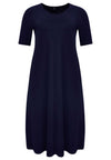 Langes Kleid mit kurzen ÄrmelnMaxi dress wide DOLCE - blue - #4
