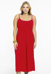 Dress spaghetti elastic waist dolce - Rot