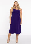 Dress spaghetti elastic waist dolce - Violett