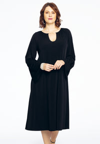 Dress A-line with chain DOLCE - black - #2
