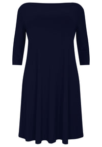 Kleid mit U-Boot-Ausschnitt DOLCEDress boat neck DOLCE - blue - #4