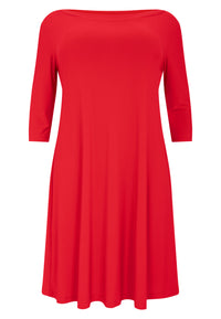 Kleid mit U-Boot-Ausschnitt DOLCEDress boat neck DOLCE - red - #4