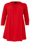 Tunic Wide Bottom Draped Neck DOLCE - red - #4