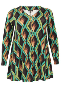 Tunika Swing mit Reißverschluss GATSBYTunic Swing Zipper GATSBY - brown - #4