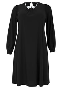 Kleid A-Linie mit Schleife in Strass DOLCEDress A-line Strass Ribbon DOLCE - black - #4