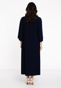 Dress A-line flower lace DOLCE - blue - #3