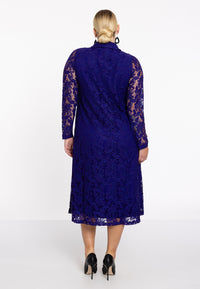 Dress A-line volants LACE - purple - #3